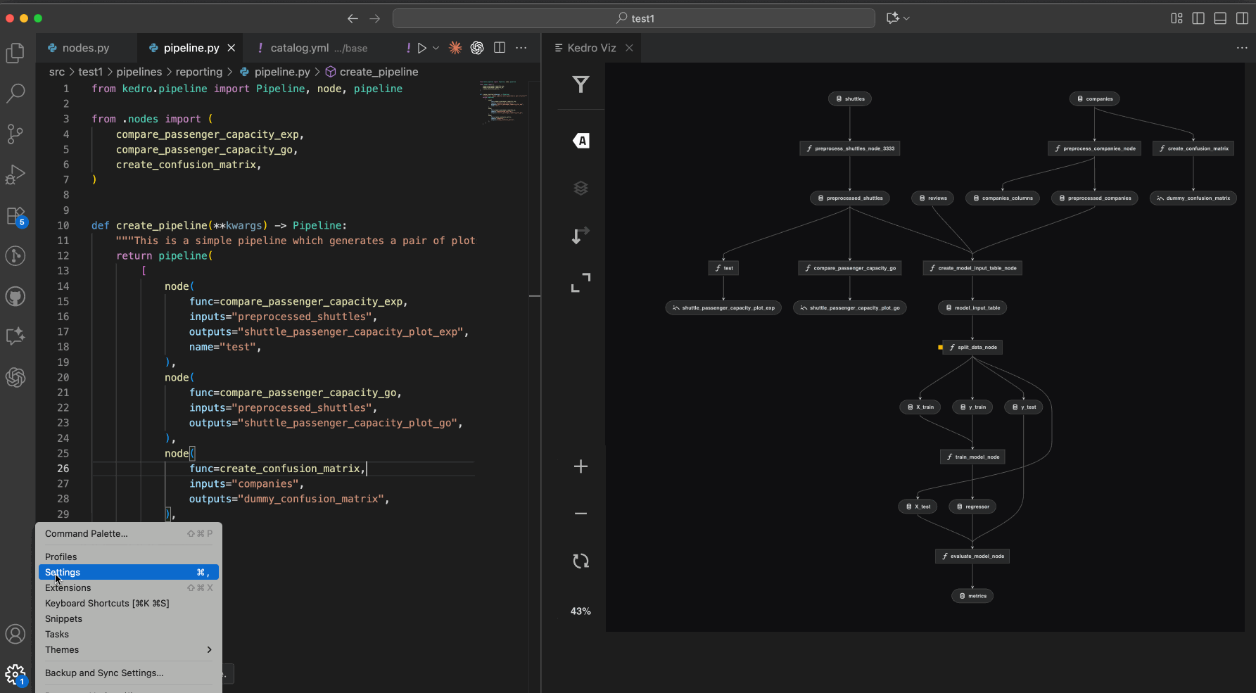 Autoreload kedro viz